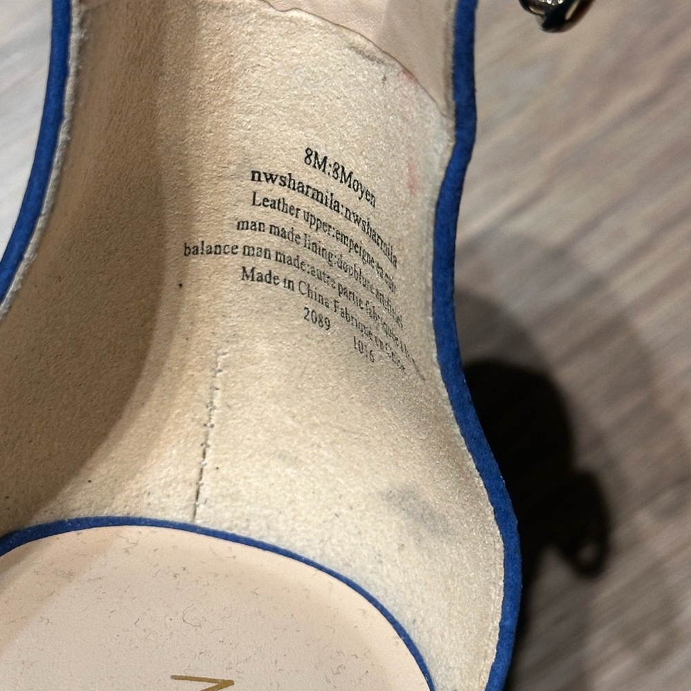 Nine West Blue Pointed Toe Heels - Picture 5 of 5